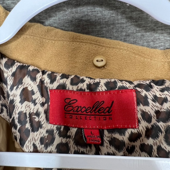 Excelled Collection Women's Trench Coat | Camel - Picture 4 of 6